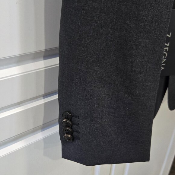 ZEGNA Single-Breasted Wool Suit - Picture 5 of 16